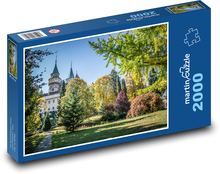 Jesień w parku zamkowym Puzzle 2000 elementów - 90x60 cm