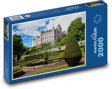 Hrad Dunrobin - Škótsko Puzzle 2000 dielikov - 90 x 60 cm
