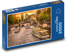 Flussboote - Berlin, Deutschland Puzzle 2000 Teile - 90 x 60 cm