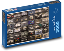 Retro cassettes Puzzle 2000 pieces - 90 x 60 cm