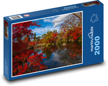 Kwitnący Ogród Japoński Puzzle 2000 elementów - 90x60 cm