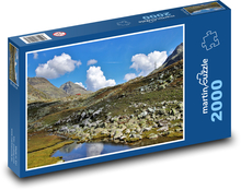 Panorama górska z jeziorem Puzzle 2000 elementów - 90x60 cm