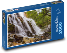 A waterfall sliding on rocks Puzzle 2000 pieces - 90 x 60 cm