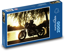 Sunset with Suzuki Motorbike Puzzle 2000 pieces - 90 x 60 cm
