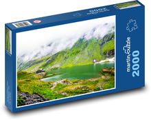 Ranní mlha nad jezerem Puzzle 2000 dílků - 90 x 60 cm