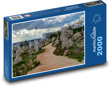 Sochy lemující cestu, Kypr Puzzle 2000 dílků - 90 x 60 cm