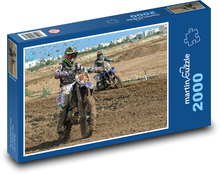 Motokrosové motorky v terénu Puzzle 2000 - 90x60 cm