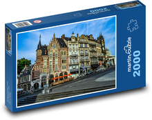 Historické budovy Gent, Belgie Puzzle 2000 dílků - 90 x 60 cm