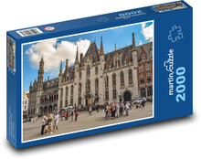 Historické námestie Bruggy, Belgicko Puzzle 2000 dielikov - 90 x 60 cm