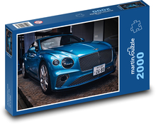 Luksusowy niebieski samochód Puzzle 2000 elementów - 90x60 cm