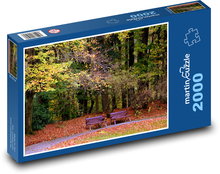 Jesenný park Puzzle 2000 dielikov - 90 x 60 cm