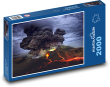 Sopečná erupcia Puzzle 2000 dielikov - 90 x 60 cm