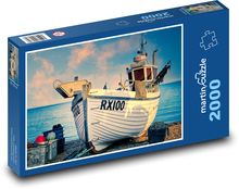 rybársky čln Puzzle 2000 dielikov - 90 x 60 cm
