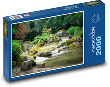 Water running down rocks in the river Puzzle 2000 pieces - 90 x 60 cm