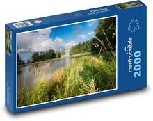 Přírodní rybník Puzzle 2000 dílků - 90 x 60 cm