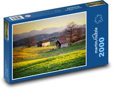 poľnohospodárske stavení Puzzle 2000 dielikov - 90 x 60 cm