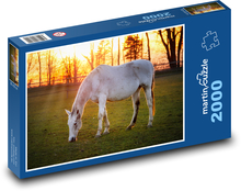 Bílý kůň Puzzle 2000 dílků - 90 x 60 cm