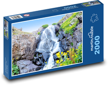 Rzeka płynąca ze skały Puzzle 2000 elementów - 90x60 cm