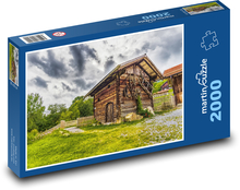 Poľnohospodárska stodola Puzzle 2000 dielikov - 90 x 60 cm