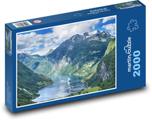 Norwegia - Fiordy Puzzle 2000 elementów - 90x60 cm