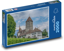 Schloss in der Schweiz Puzzle 2000 Teile - 90 x 60 cm