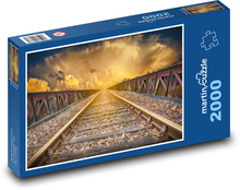 Eisenbahnschienen Puzzle 2000 Teile - 90 x 60 cm