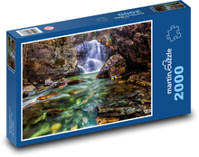 Wasser, das die Steine hinunterläuft Puzzle 2000 Teile - 90 x 60 cm