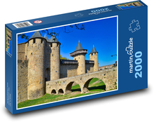 Opevnění města Carcassonne ve Francii Puzzle 2000 dílků - 90 x 60 cm