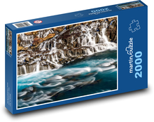 Vodopád na rieke Puzzle 2000 dielikov - 90 x 60 cm