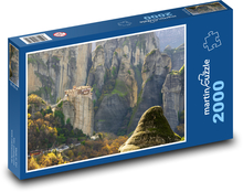 Vysoké skaly v Meteore - Grécko Puzzle 2000 dielikov - 90 x 60 cm