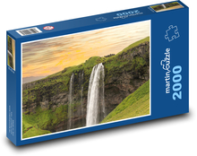 Island - Wasserfall Puzzle 2000 Teile - 90 x 60 cm