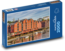 Norweskie domki portowe Puzzle 2000 elementów - 90x60 cm
