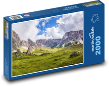 Panoramatické horské údolie Puzzle 2000 dielikov - 90 x 60 cm