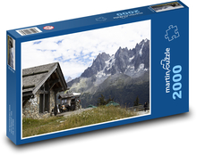 Alpy - Mont Blanc Puzzle 2000 dílků - 90 x 60 cm