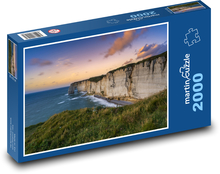 Křídové útesy Normandie Puzzle 2000 - 90x60 cm