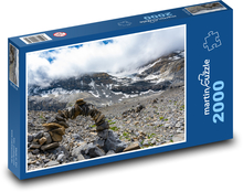 Berge, Steinbogen Puzzle 2000 Teile - 90 x 60 cm