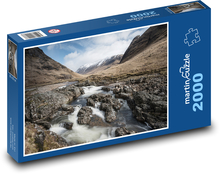 Hory, potok Puzzle 2000 dielikov - 90 x 60 cm