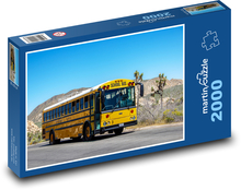 Školní autobus Puzzle 2000 dílků - 90 x 60 cm