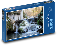Icicles hanging from rocks Puzzle 2000 pieces - 90 x 60 cm
