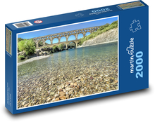 Francúzsko - Pont du Gard Puzzle 2000 dielikov - 90 x 60 cm