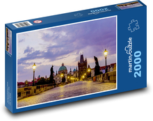 Die magische Karlsbrücke bei Sonnenuntergang Puzzle 2000 Teile - 90 x 60 cm