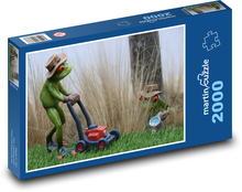 Merry flip-flops in the garden Puzzle 2000 pieces - 90 x 60 cm