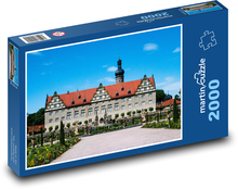 Německo - zámek Weikersheim Puzzle 2000 dílků - 90 x 60 cm