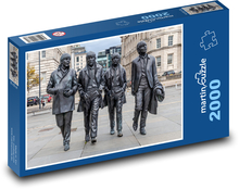 Sochy štyroch mužov v Liverpoole Puzzle 2000 dielikov - 90 x 60 cm