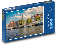 Přístav - Lübeck Puzzle 2000 dílků - 90 x 60 cm