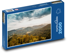 Bergpanorama mit Wäldern Puzzle 2000 Teile - 90 x 60 cm