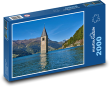 Itálie - Reschensee Puzzle 2000 dílků - 90 x 60 cm