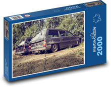 Verlassene alte Autos Puzzle 2000 Teile - 90 x 60 cm