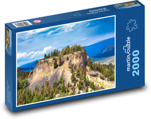 Felswand in einer Berglandschaft Puzzle 2000 Teile - 90 x 60 cm