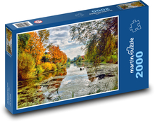 Jeseň, rieka Puzzle 2000 dielikov - 90 x 60 cm